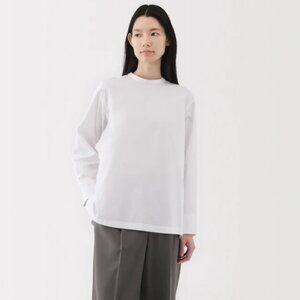 MUJI Pure Cotton White Tunic-Style White Blouse